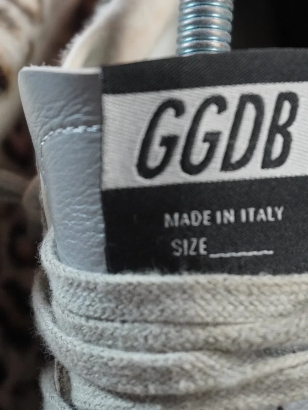 Golden Goose Deluxe Brand Shoes Womens Size 8 Beige Leopard Mid Top Sneakers